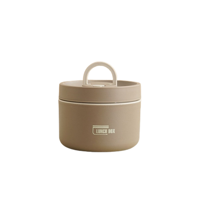 Meerlaagse Geïsoleerde Lunchbox Met Gratis Draagtas Bruin Groot