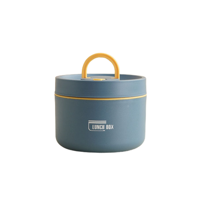 Meerlaagse Geïsoleerde Lunchbox Met Gratis Draagtas Blauw Groot