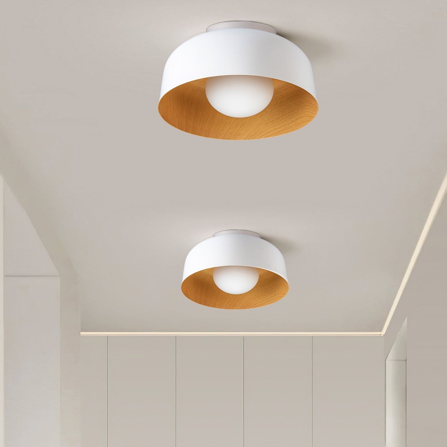 Minimalistische Inbouw Plafondlampen Sculpturale Gloed