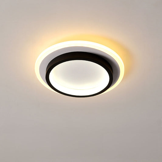 Modern Inbouw LED Plafondlamp Vlak Design Energiezuinig Zwart