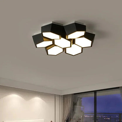 Moderne Geometrische Plafondlamp Voor Elegante Ruimtes