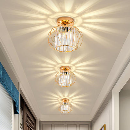 Moderne Glazen Plafond Corridorlampen Set Van 2 Delicaat