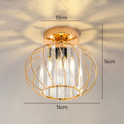 Moderne Glazen Plafond Corridorlampen Set Van 2 Delicaat