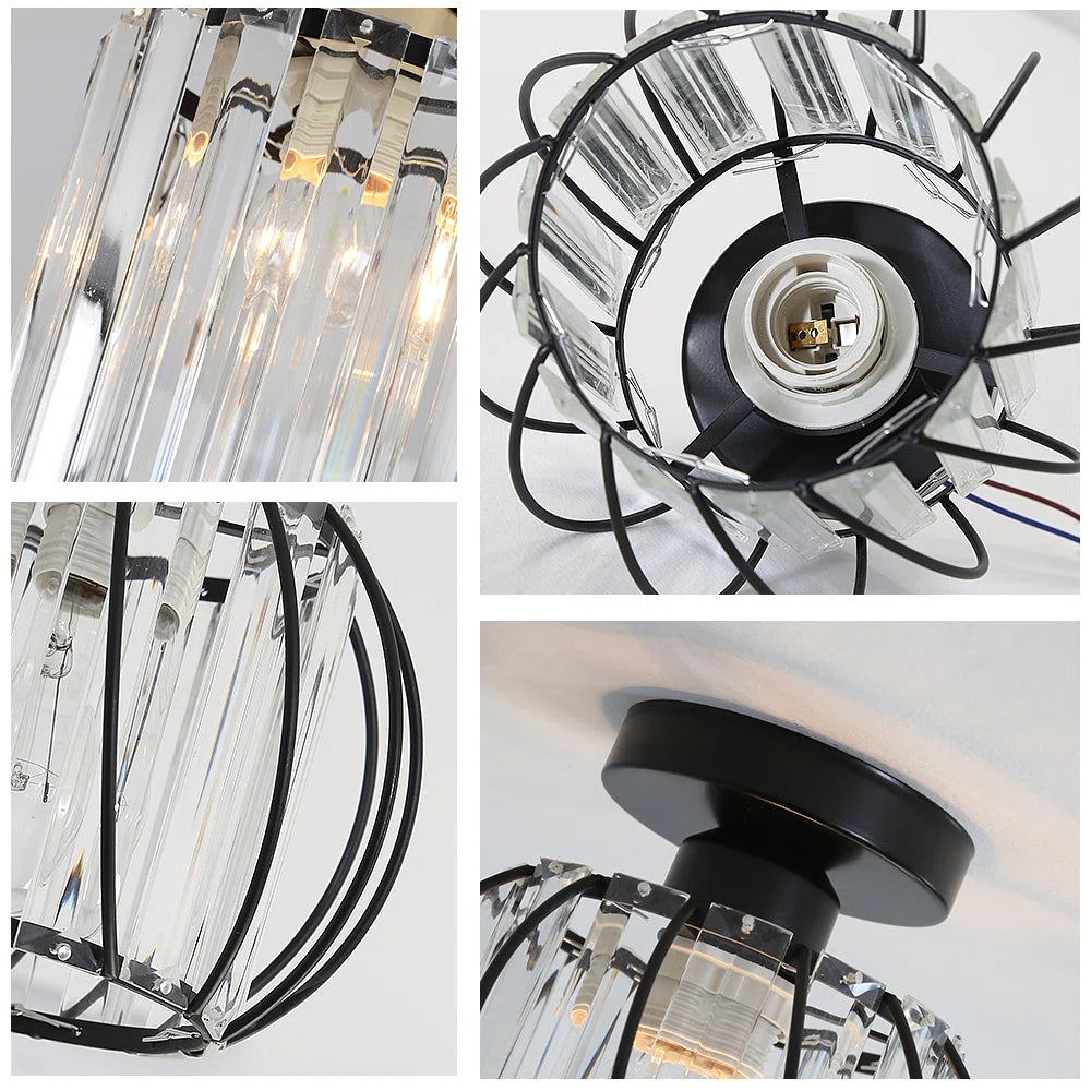 Moderne Glazen Plafond Corridorlampen Set Van 2 Delicaat