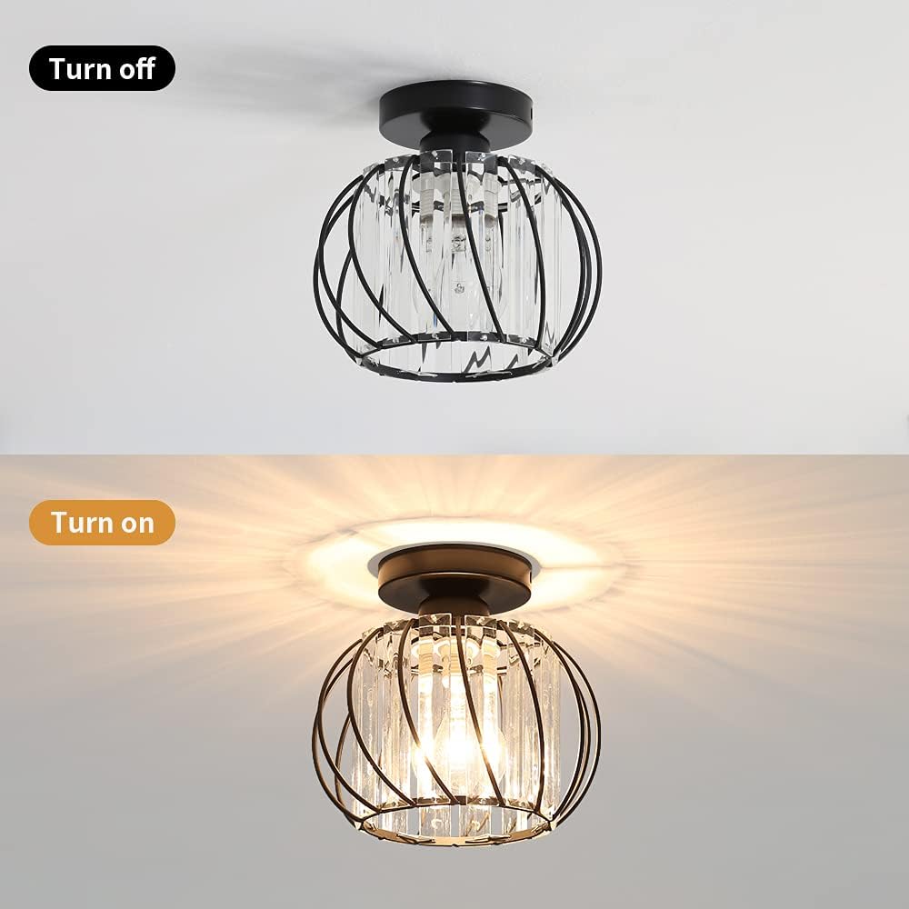 Moderne Glazen Plafond Corridorlampen Set Van 2 Delicaat