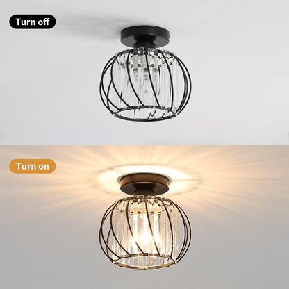 Moderne Glazen Plafond Corridorlampen Set Van 2 Delicaat