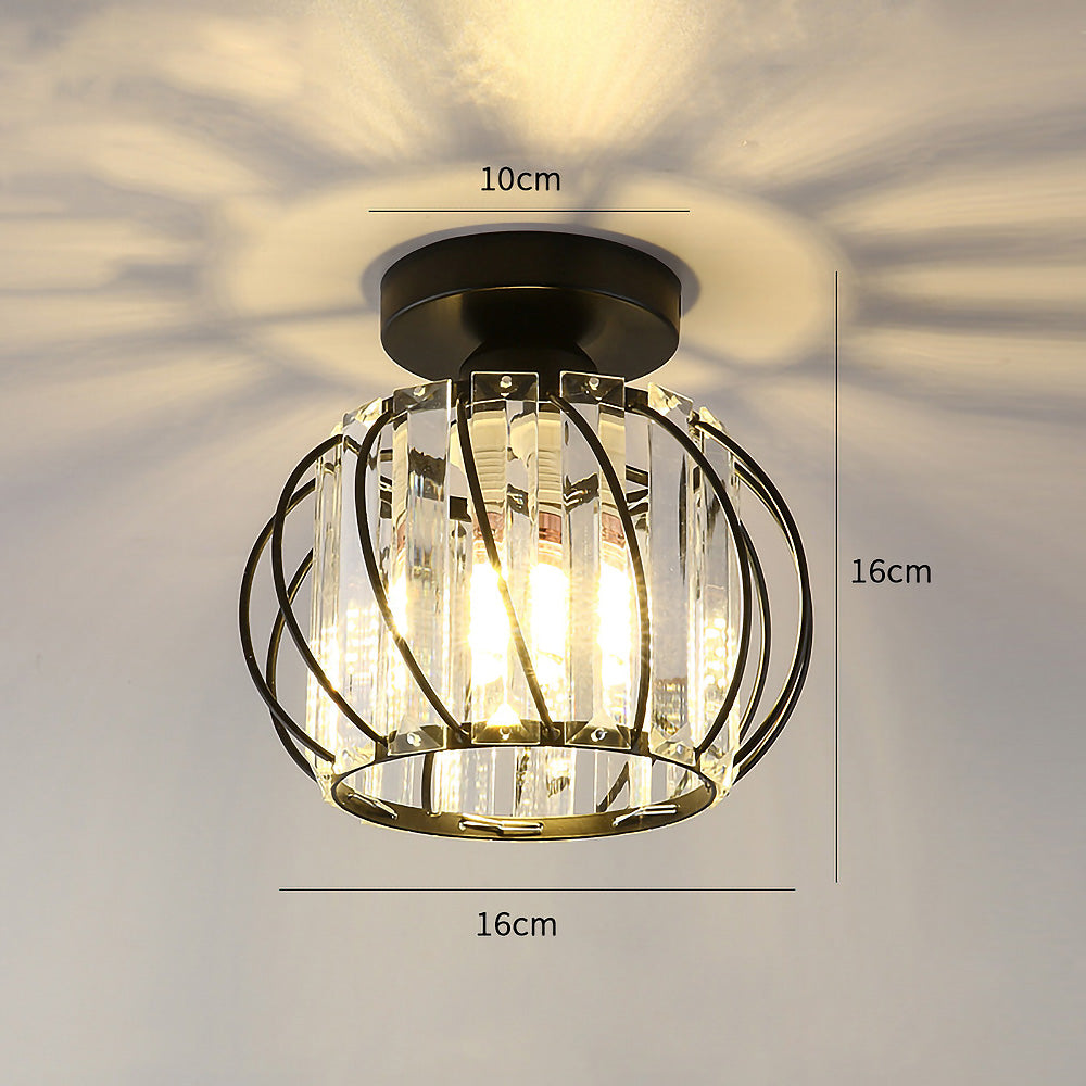 Moderne Glazen Plafond Corridorlampen Set Van 2 Delicaat