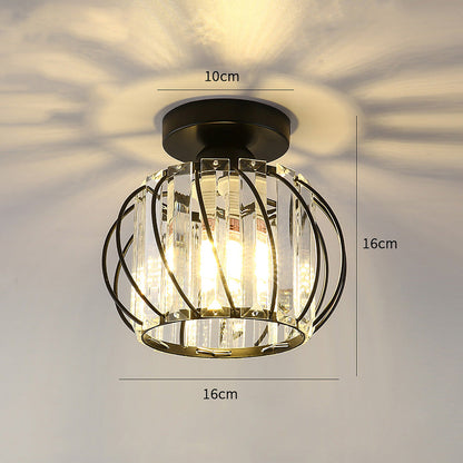 Moderne Glazen Plafond Corridorlampen Set Van 2 Delicaat