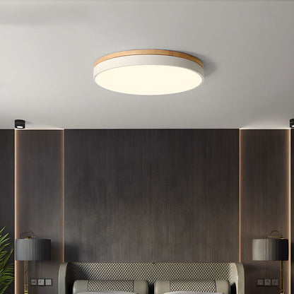 Moderne Houten LED Inbouw Plafondlamp Energiezuinige Warmwit Wit