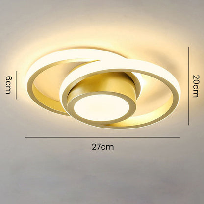 Moderne Minimalistische Halo Duo Plafondlamp Saaie Ruimte