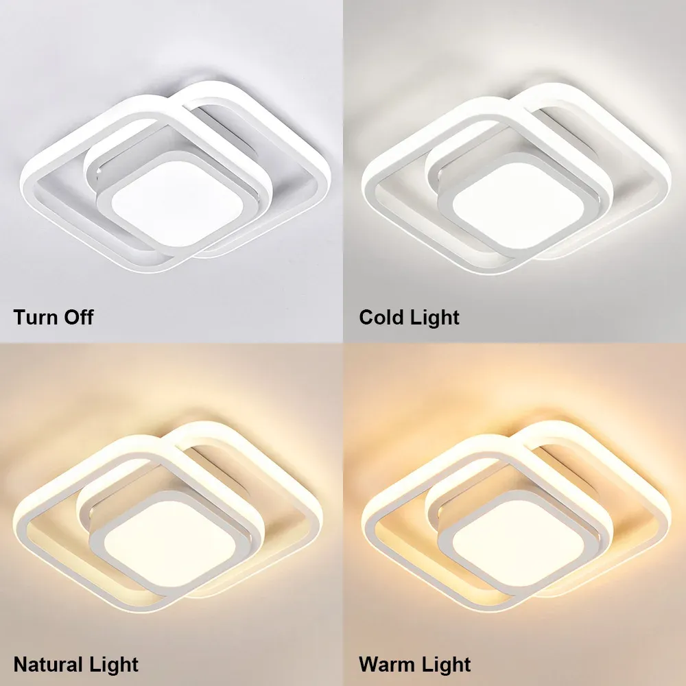 Moderne Minimalistische Halo Duo Plafondlamp Saaie Ruimte