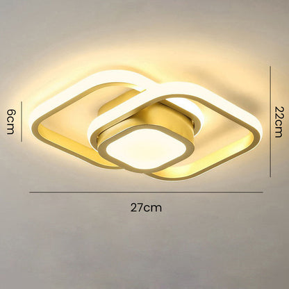 Moderne Minimalistische Halo Duo Plafondlamp Saaie Ruimte