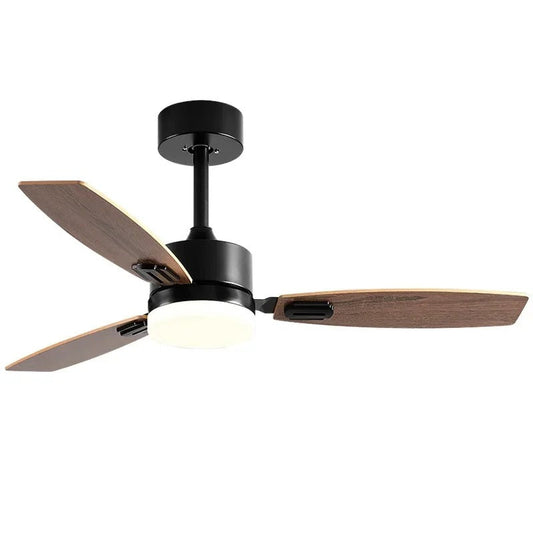 Moderne Plafondventilator Met Led Lamp En Afstandsbediening Zwart-walnootnerf-3