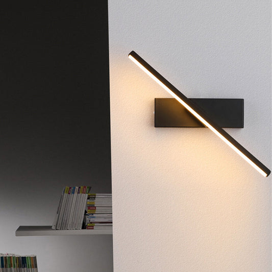 Moderne Wandgemonteerde Draaibare Verlichting Zachte Gloed Zwart Wit Licht