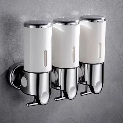 Muurbevestigde Moderne Zeepdispensers Voor Luxe Badkamers Wit 3 stuks
