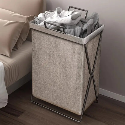 Opvouwbare Wasmand Voor Praktische Opberging Van Kleding Grijs