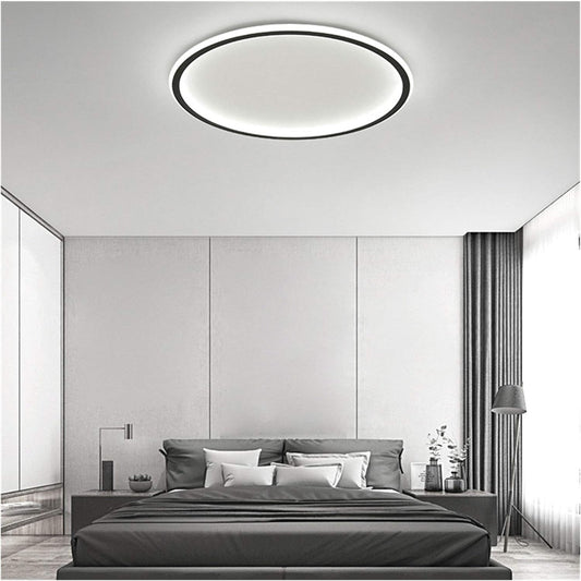 Plafondlamp Met LED Modern Rond Design Scandinavisch Zwart Wit licht