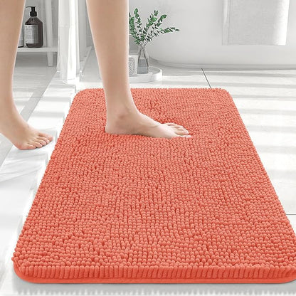 Pluche Luxe Badmat Voor Comfort En Elegantie In Badkamer Rood