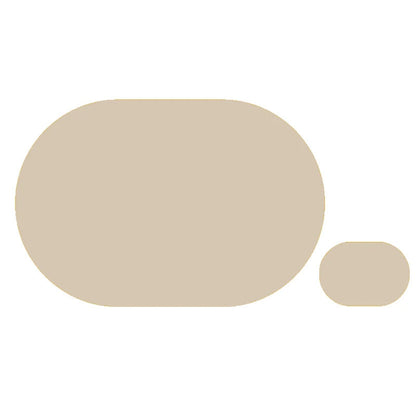 Retro Kleurrijke Imitatieleren Placemats En Onderzetters Beige