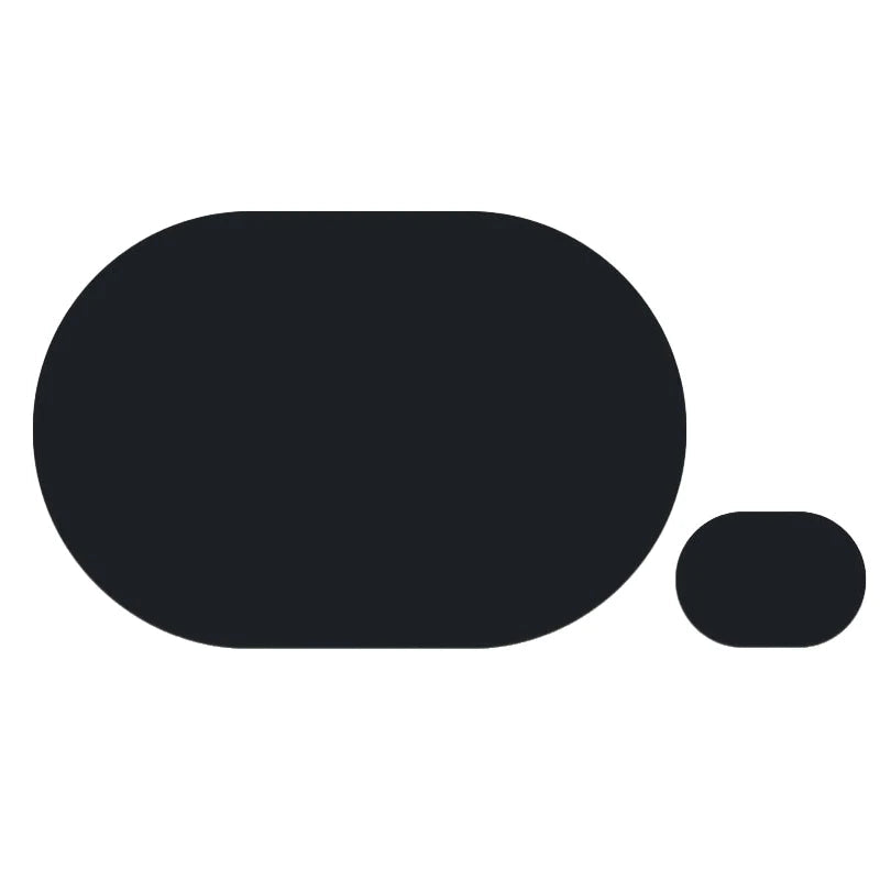 Retro Kleurrijke Imitatieleren Placemats En Onderzetters Zwart