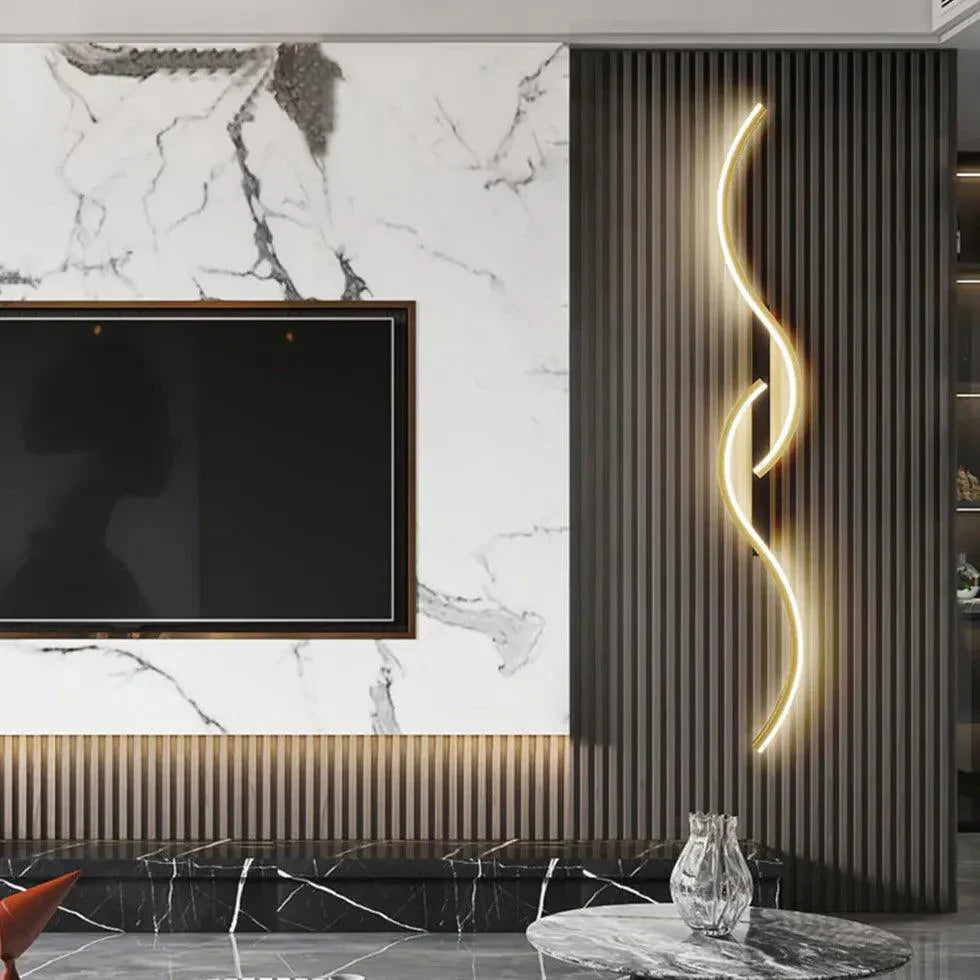 Sfeerverlichting Strips Voor Stijlvolle Slaapkamer Decoratie Zwart+Goud