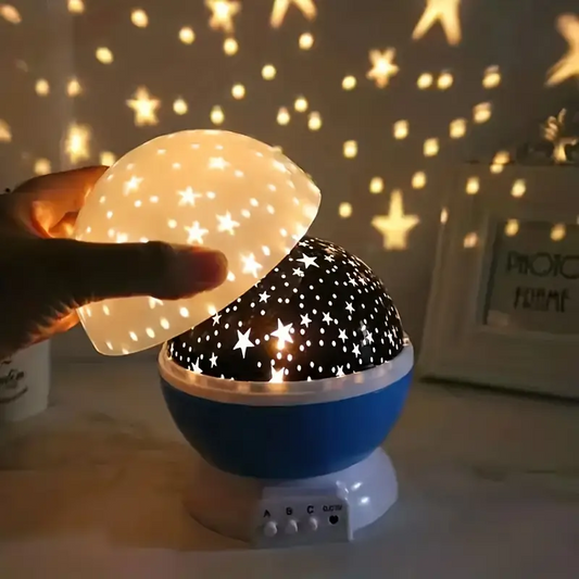 Sterrenprojector Nachtlampje Voor Kids Met Sfeervol Licht Blauw