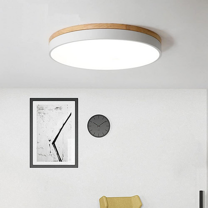 Stockholm Plafondlamp met Natuurlijke Houten Elementen