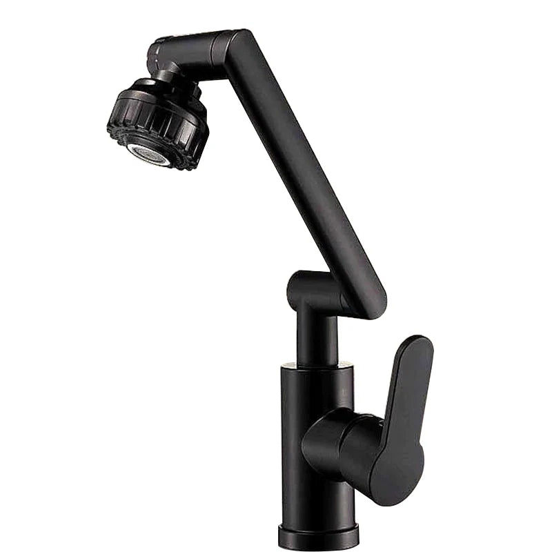 Universele Keukenkraan met Dubbele Modus en Flexibel Ontwerp Zwart