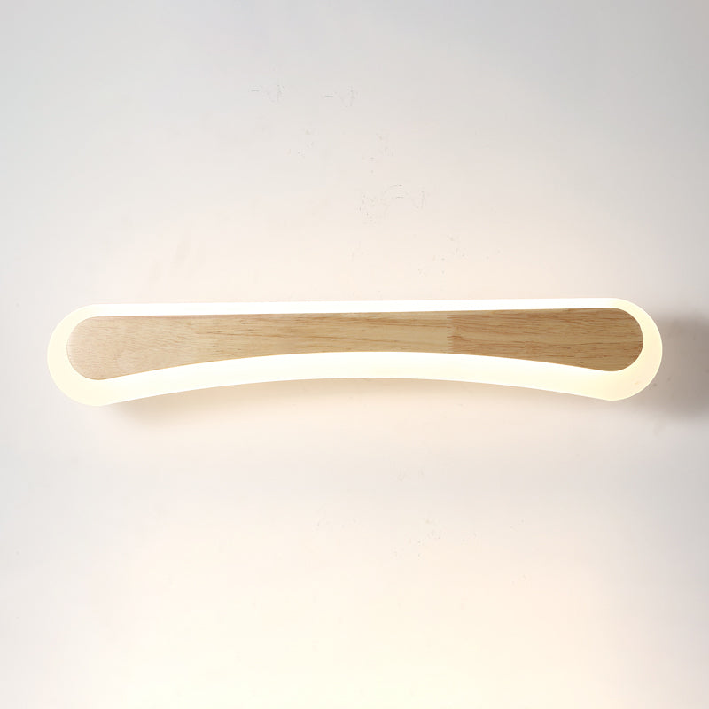 Wandlamp Badkamer Houten LED Wandlampen Acryl Schaduw