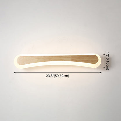Wandlamp Badkamer Houten LED Wandlampen Acryl Schaduw