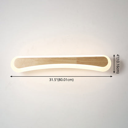 Wandlamp Badkamer Houten LED Wandlampen Acryl Schaduw
