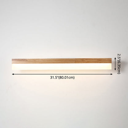 Wandlamp Badkamer Houten LED Wandlampen Acryl Schaduw