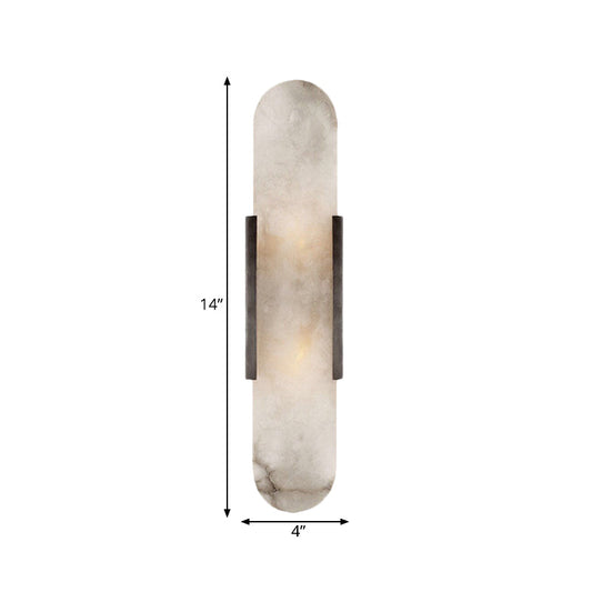 Wandlamp Koloniaal 2 Lampen Flush Mount Goud Zwart Marmeren