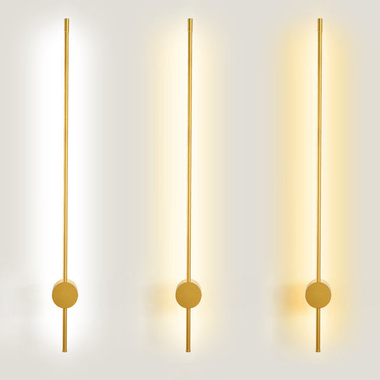 Wandlamp LED Metalen Woonkamer Slanke Buiskap Verlichting Goud