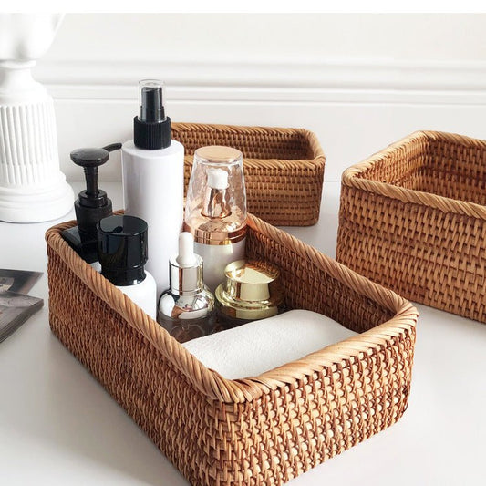 Wicker Opbergmanden Voor Stijlvolle Organisatie - Opbergbox Set van 3