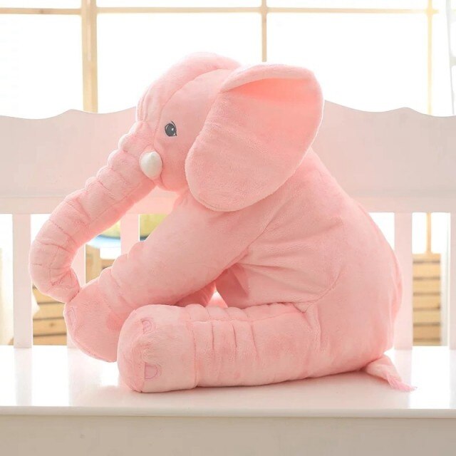 Zachte Olifant Knuffelkussen Voor Baby's En Kinderen Roze