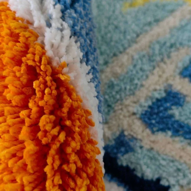 Zwembadpatroon Deurmat Met Zachte Gecapitonneerde Textuur