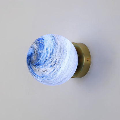 Planet Glass Moderne Plafondlamp Voor Slaapkamer