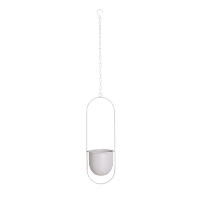 Elegante Luxe Moderne Hangpotten Voor Binnenplanten Decor Lichtgrijs Ovaal