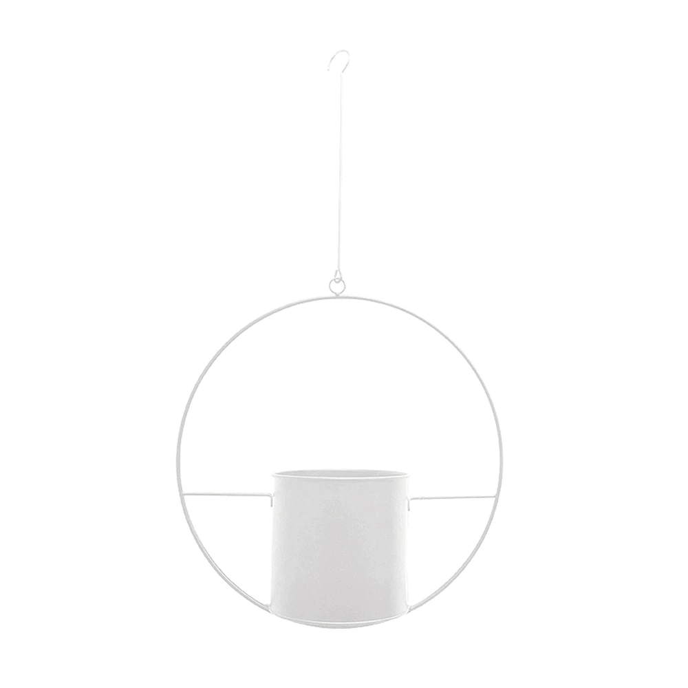 Elegante Luxe Moderne Hangpotten Voor Binnenplanten Decor Wit Cirkel