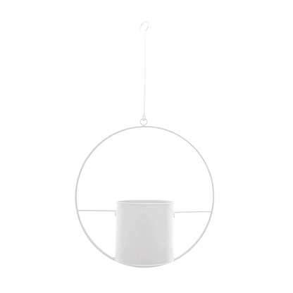 Elegante Luxe Moderne Hangpotten Voor Binnenplanten Decor Wit Cirkel