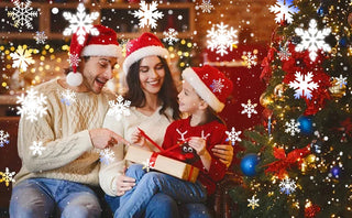 Led Kerst Sneeuwval Projector Dubbele Kop IP65 Waterdicht Met Afstandsbediening