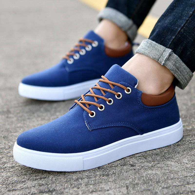 Casual Sneakers | Stoere herensneakers met witte zool