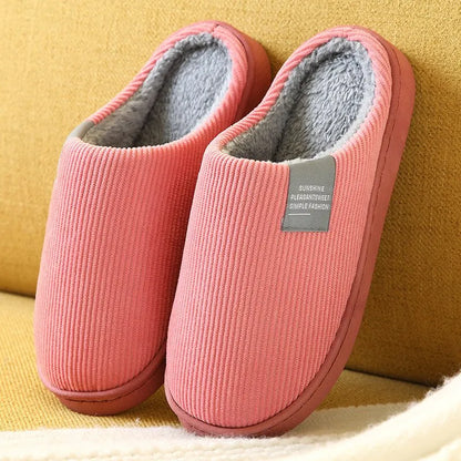 Pantoffels Sloffen Unisex Huisschoenen Knusse Warmte Ademend Donkerroze