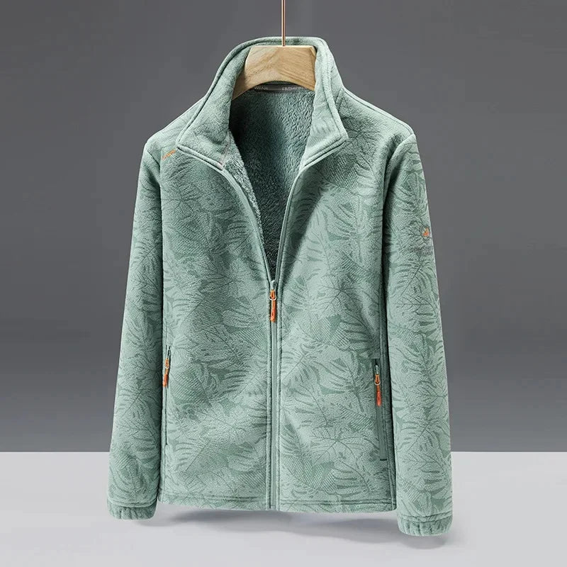 Unisex Fleece Jas - Warme en tijdloze Tussenjas Groen (Dames)