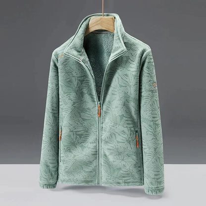 Unisex Fleece Jas - Warme en tijdloze Tussenjas Groen (Dames)
