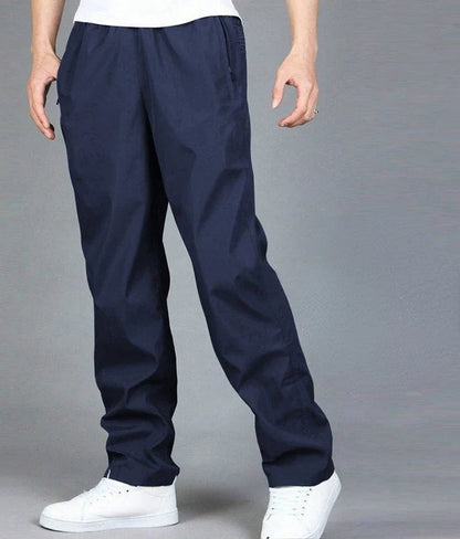 Sneldrogende Ademend Joggingbroek Lichtgewicht Sportbroek met Elastische Taille Blauw