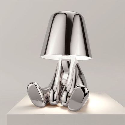 Misterlamp - Unique Tafellamp wireless lamp SEREIN Ontspannend Zilver