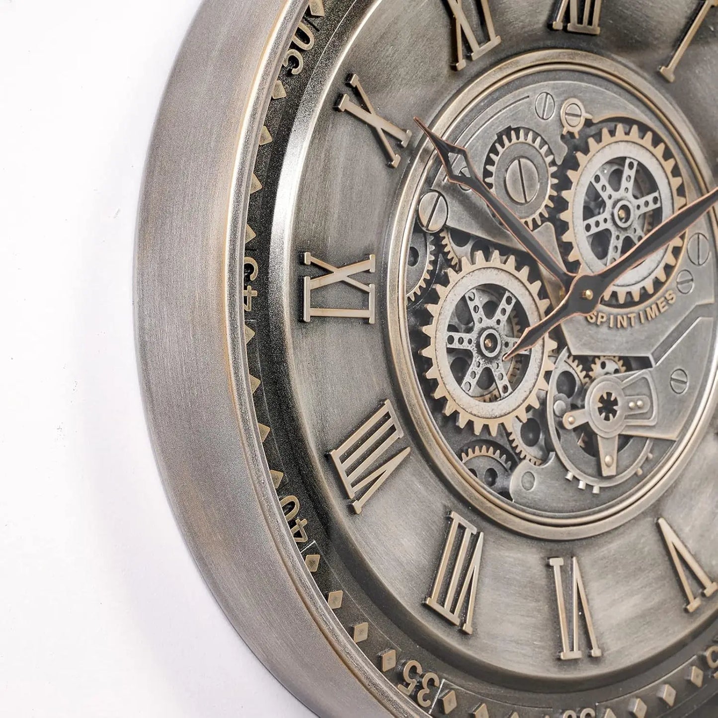 Minimalistische Wandklok op Batterijen - Stille Analoog Klok met Eenvoudig Ontwerp voor Woonkamer en Kantoor