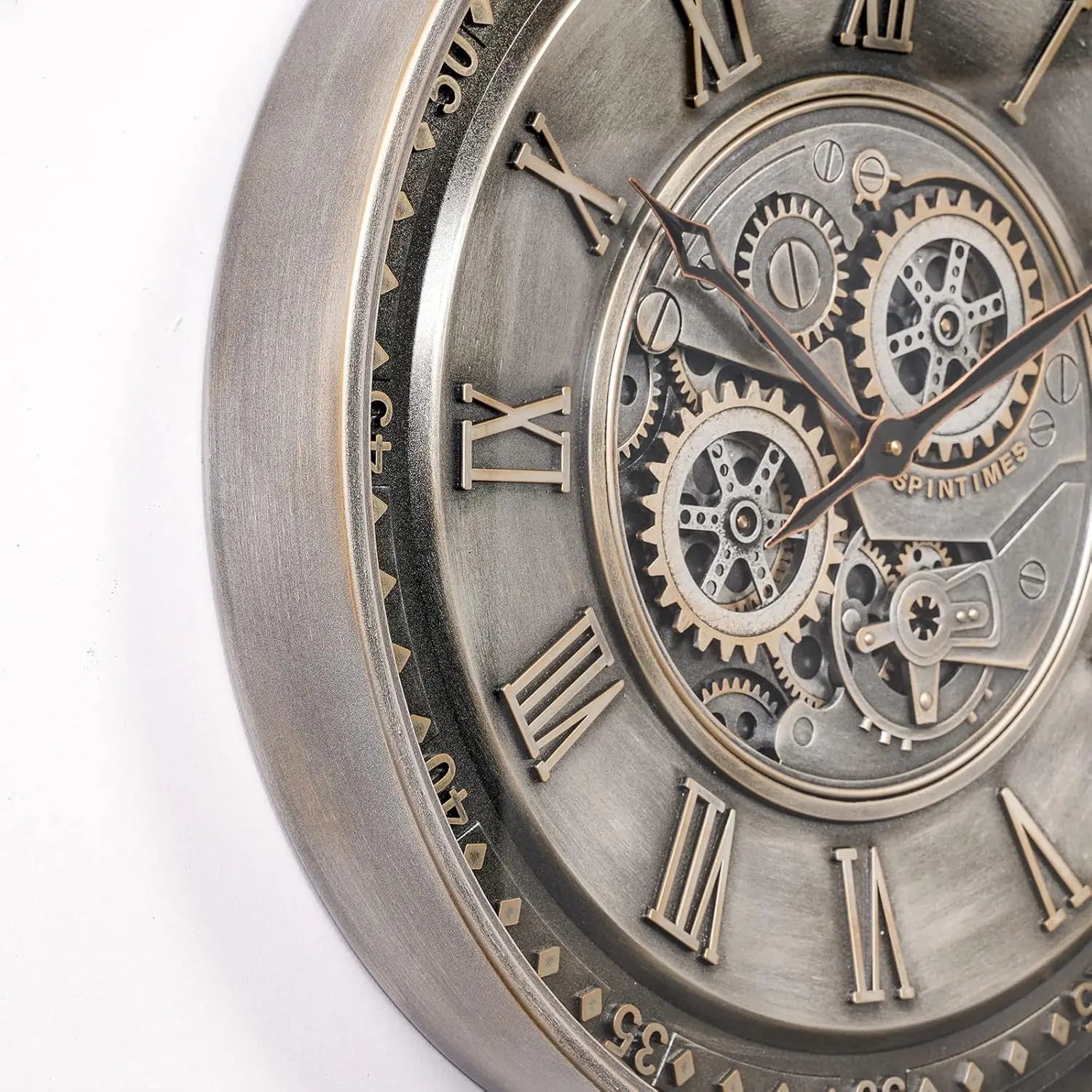 Minimalistische Wandklok op Batterijen - Stille Analoog Klok met Eenvoudig Ontwerp voor Woonkamer en Kantoor